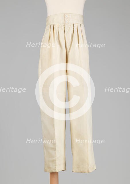 Trousers, American, 1865. Creator: Unknown.