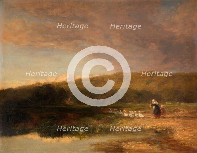 Evening, 1851-1853. Creator: David Cox the elder.