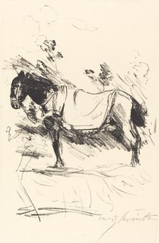 Reitpferd (Riding-Horse), 1916. Creator: Lovis Corinth.