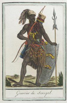 Costumes de Différents Pays, 'Guerrier du Senegal', c1797. Creators: Jacques Grasset de Saint-Sauveur, LF Labrousse.