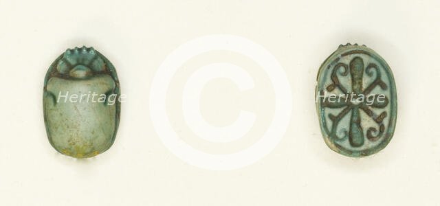 Scarab: Cross Pattern, Egypt, Second Intermediate Period, Dynasty 15 (about 1650-1550 BCE). Creator: Unknown.