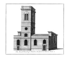 'The Parish Church of Alhallows the Great in Thames Street.', c1772. Artist: Benjamin Cole.