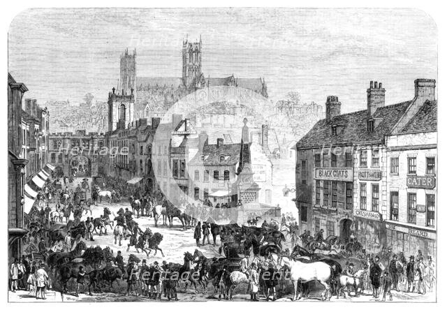 Lincoln Horse Fair, 1870. Creator: Unknown.
