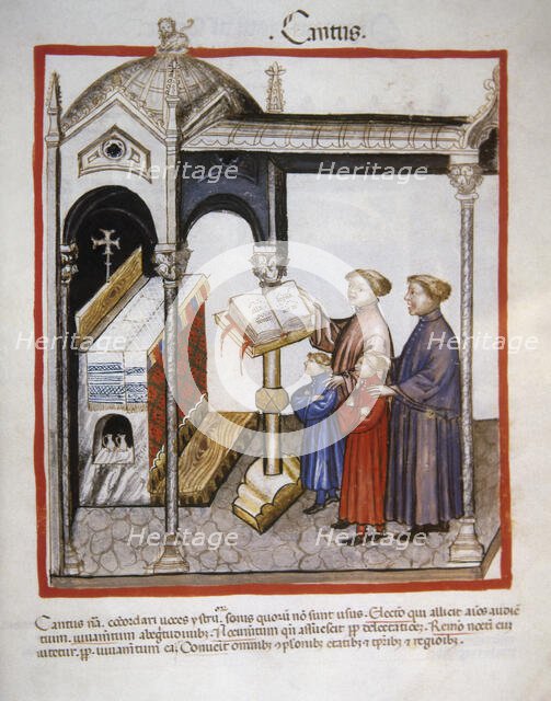 Singing, 14th century.  Creator: Unknown.