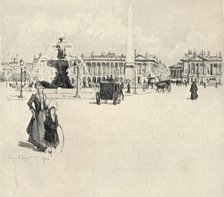 'Place de la Concorde', 1915. Artist: Eugene Bejot.
