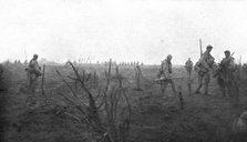 French Attack of July 31, 1917; Progression of infantrymen, on the morning..., 1917. Creator: Unknown.