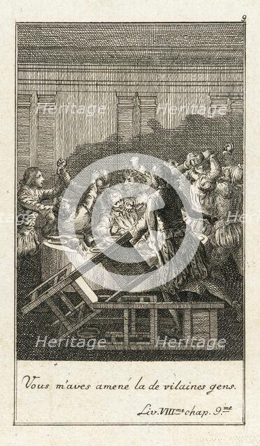 Illustration for Le Sage's 'Gil Blas', 1783. Creator: Daniel Nikolaus Chodowiecki.