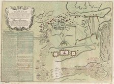 Map of Battle of Savuchny, 1739-1740. Artist: Anonymous  