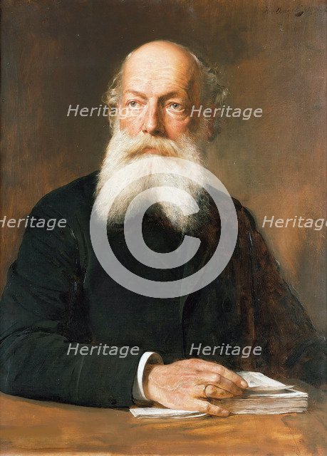 Portrait of Friedrich August Kekulé von Stradonitz, (1829-1896), 1890. Creator: Angeli, Heinrich von (1840-1925).