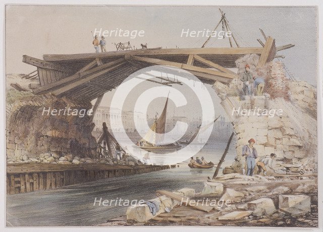 London Bridge (old), c1831. Artist: Anon