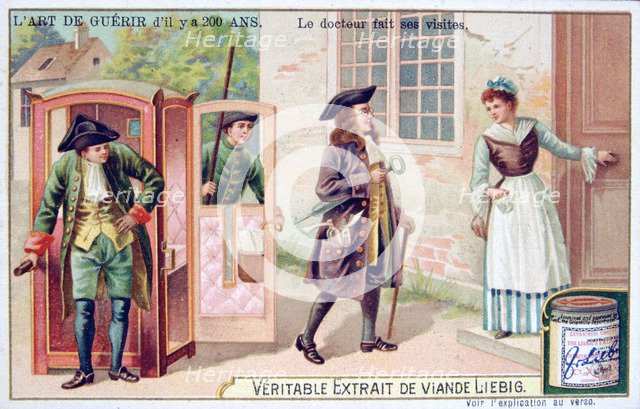 The doctor makes his visits, c1900. Artist: Unknown