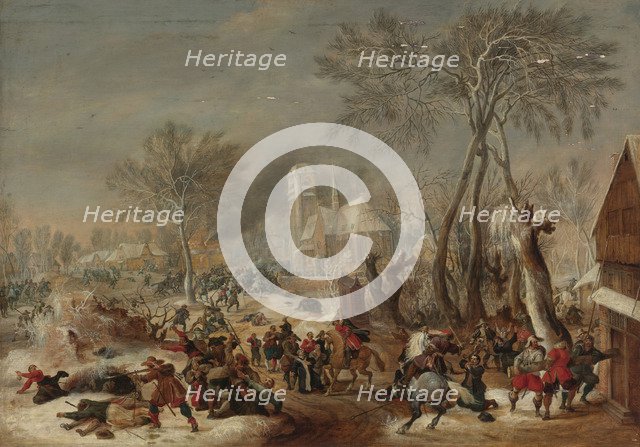 The Sack of a Village. Artist: Snayers, Pieter (1592-1667)