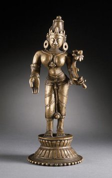 The Hindu Goddess Shri Lakshmi, 17th-18th century. Creator: Unknown.
