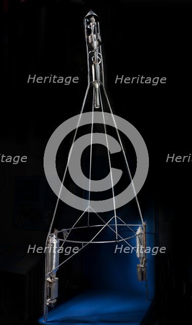 Rocket, Liquid Fuel, Hoopskirt, R.H. Goddard, 1928. Creator: Robert Goddard.