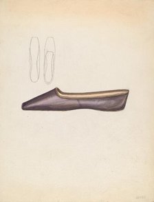 Shoe, 1935/1942. Creator: Jessie M. Benge.