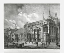 City of London Library and Museum, 1886. Artist: Unknown.