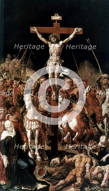 'Golgotha' ('Calvary'), 16th century. Artist: Maerten van Heemskerck