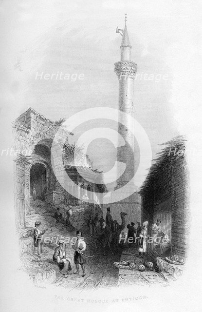 The Great Mosque at Antioch, Turkey, 1841.Artist: Henry Adlard