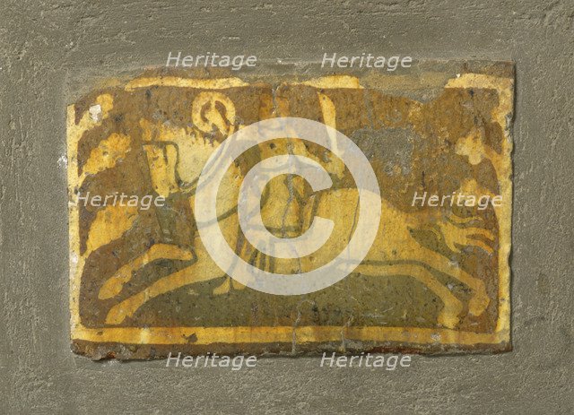 Tile from Cleeve Abbey, Somerset, c13th century. Artist: Unknown