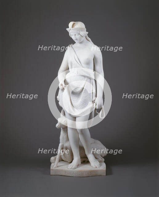 Pocahontas, 1868. Creator: Joseph Mozier.