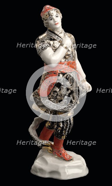 Michel Fokine in the Ballet The Firebird (L'Oiseau de feu) by I. Stravinsky, 1920.