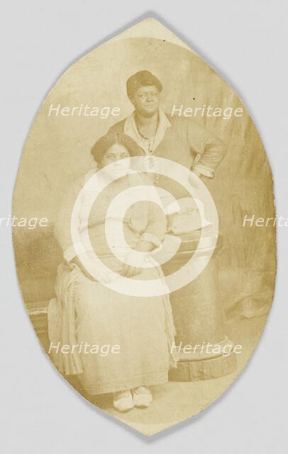 Photographic postcard of two unidentified women, 1918-1930. Creator: Unknown.