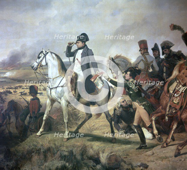 Napoleon at the Battle of Wagram, 19th century. Creator: Émile Jean-Horace Vernet.