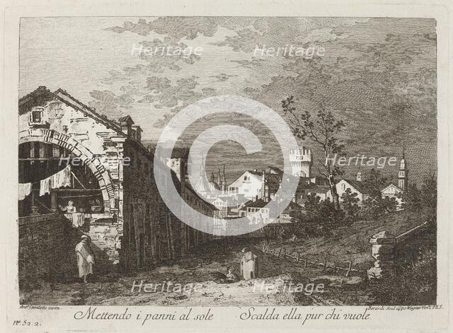 Mettendo i panni..., c. 1760. Creator: Fabio Berardi.