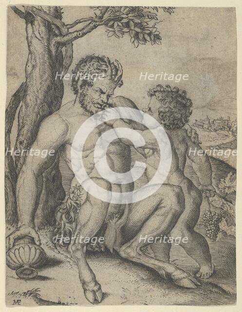 Satyr and Child, ca. 1515-16. Creator: Marcantonio Raimondi.
