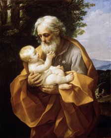 'Saint Joseph with Infant Christ', 1620s.  Artist: Guido Reni