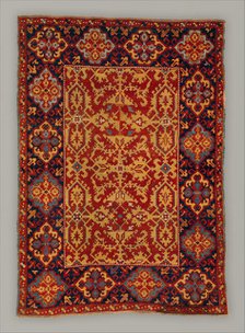 Ornamental Lotto Carpet, Turkey, early 17th century. Creator: Unknown.