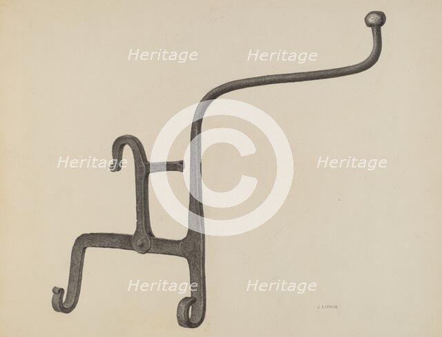 Kettle Tilter, c. 1939. Creator: Jacob Lipkin.