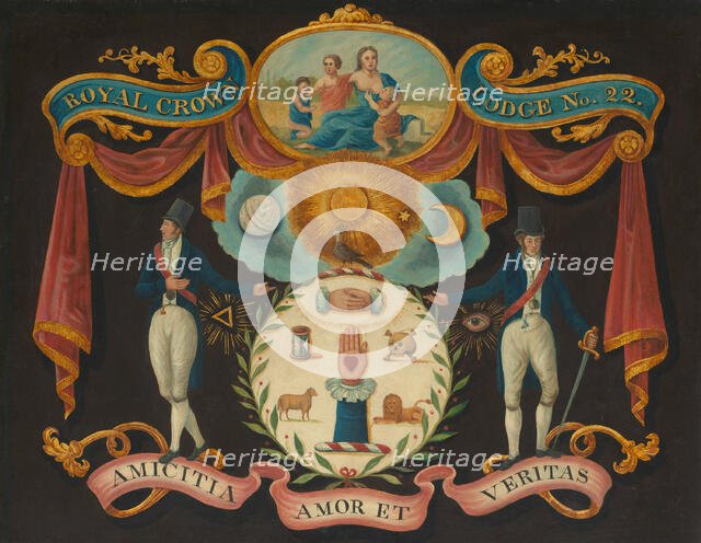 Emblems for Royal Crown Lodge No. 22, 1810/15. Creator: Unknown.