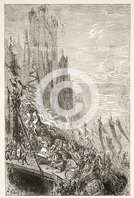 At the City of the Countess of the Fountain, from Stories of the Days of King Arthur by Charles Henr