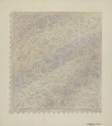 Coverlet, c. 1936. Creator: Edward L Loper.