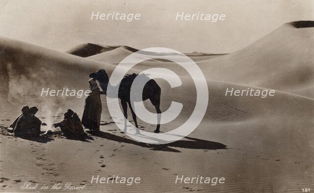 Rest in the Desert, 1930s. Creator: Unknown.