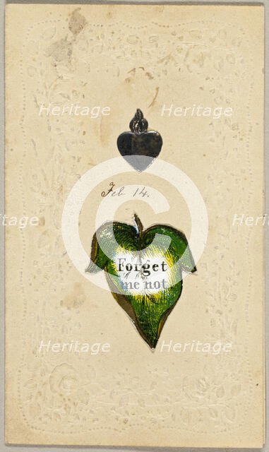 Forget Me Not (valentine), c.1830. Creator: Unknown.