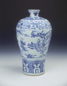 Blue and white meiping vase, Ming dynasty, China, 2nd half of 15th century. Artist: Unknown