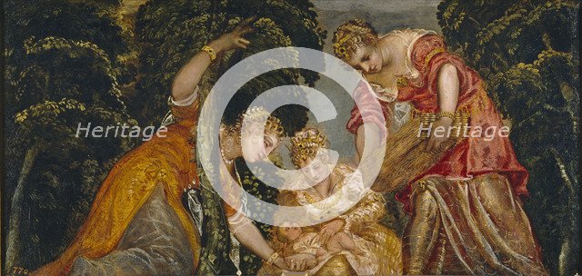 The Finding of Moses. Artist: Tintoretto, Jacopo (1518-1594)