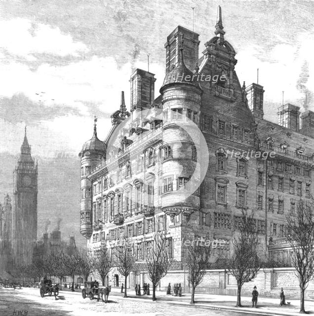 ''The New Police Offices on the Victoria Embankment', 1890. Creator: Unknown.