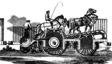 Horse-powered train, 1850. Artist: Unknown