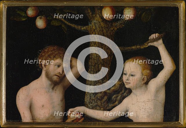 Adam and Eve, 1525-1530. Creator: Cranach, Lucas, the Elder (1472-1553).
