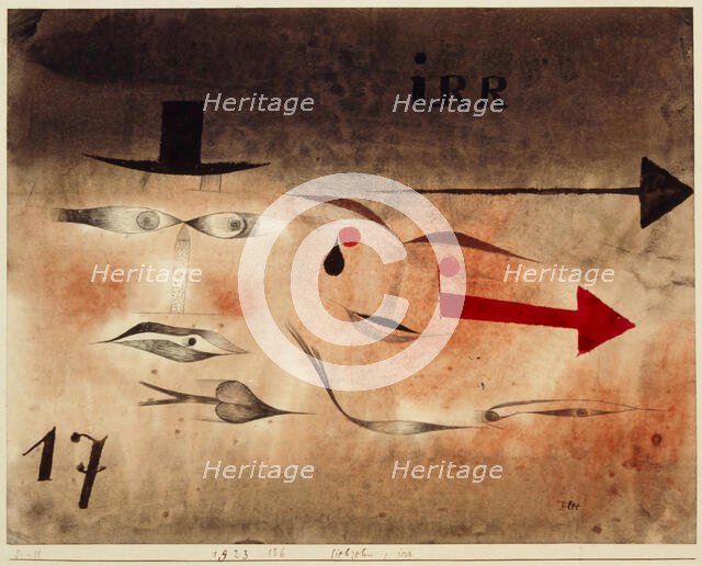 Seventeen, Insane, 1923. Creator: Klee, Paul (1879-1940).