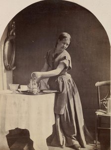 English Fashion at Breakfast, ca. 1860. Creator: Oscar Gustav Rejlander.