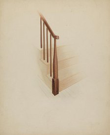 Shaker Newel Post, c. 1937. Creator: Anne Ger.