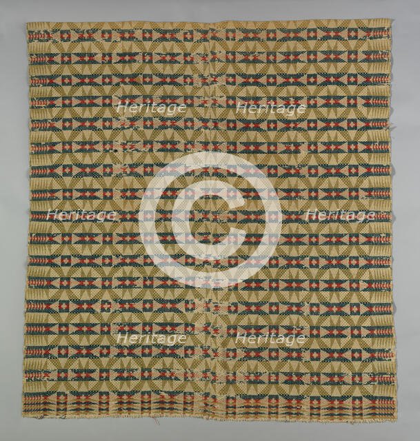 Coverlet, Pennsylvania, 1820/40. Creator: Unknown.