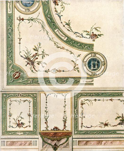 Design for ceiling decoration, Italy, (1928). Creator: Unknown.