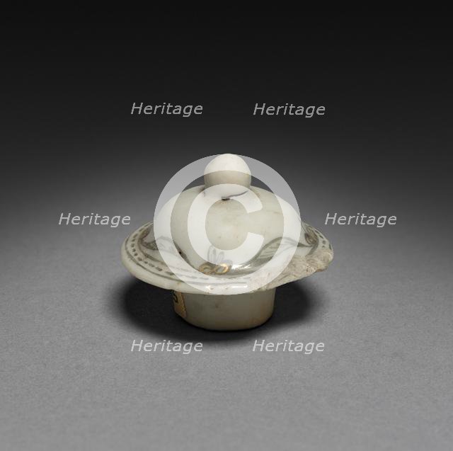 Tea Caddy (lid), c. 1750-1770. Creator: Unknown.