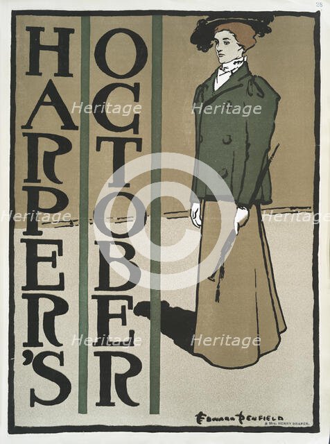 Harper's October, c1890 - 1907. Creator: Edward Penfield.