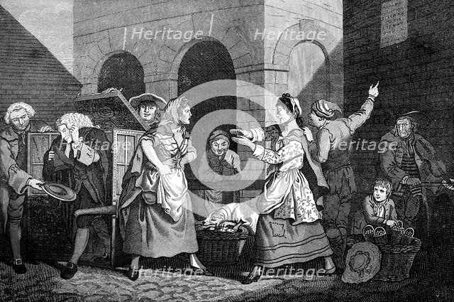 'The Female Orators', 1768.Artist: Rennoldson